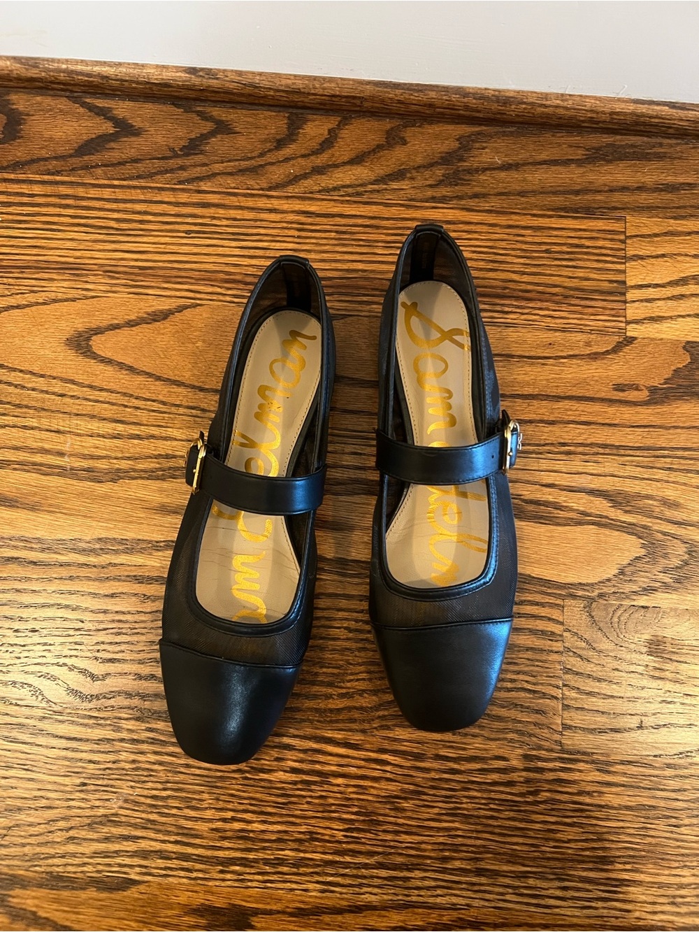 Sam Edelman Black Mesh Flats